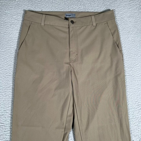 VRST Pants Mens 32x30 Brown Slim Commuter Tech Casual Preppy Pockets Logo - Picture 2 of 11